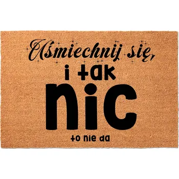 KOKOSOVÁ ROHOŽKA PŘED DVEŘE S VTIPNÝM MOTIVEM | USMĚJ SE