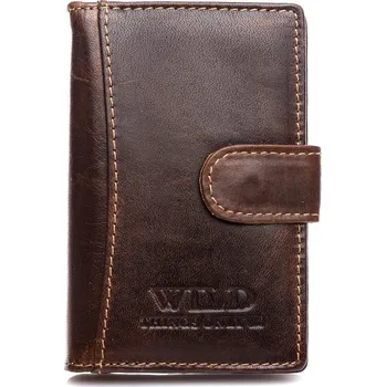 Obal na doklad WILD Kožené pouzdro na doklady karty a vizitky 5515 hnědé
