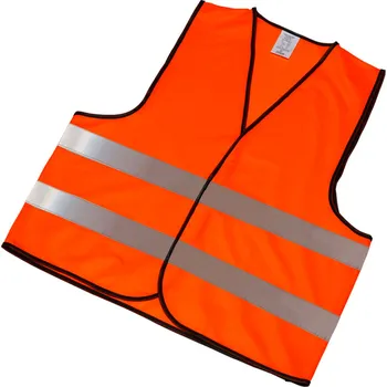 Reflexní vesta pro dospělé oranžová EN ISO 20471:2013