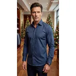 EGO MAN košile pánská S0297-03 slim fit XXL tmavě modrá