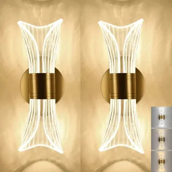 Nástěnné svítidlo 2 SVĚTLA NÁSTĚNNÁ LAMPA LINEÁRNÍ LED LOFT ČERNÁ DO OBÝVACÍHO POKOJE 3000K 4000K 6500K