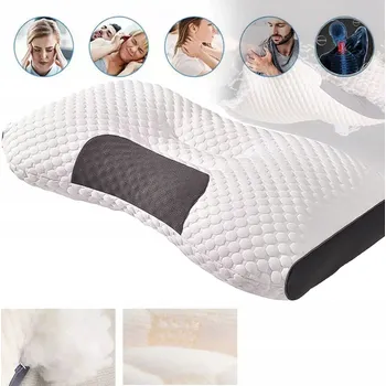 Polštář Ortopedický polštář pro spaní na boku a na zádech, profilovaný, 48 x 74 cm, 1000 g