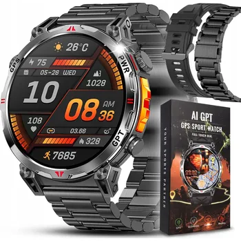 Hodinky Chytré Hodinky JG smart Chytré Hodinky JGR-93 GPS watch černé