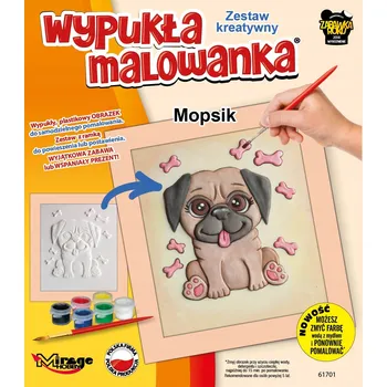 Obraz Konvexní omalovánka Mirage Hobby 61701 mopsík