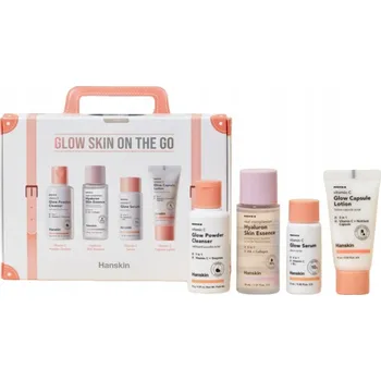 Kosmetická sada HANSKIN Glow Skin SADA KOSMETIKY: esence + sérum + pudr + balzám na obličej