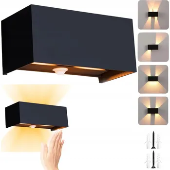 Nástěnné svítidlo 20W NÁSTĚNNÁ LAMPA S NASTAVITELNÝM ÚHLEM SVĚTLA, HORNÍ A DOLNÍ, S POHYBOVÝM SENZOREM