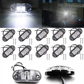 Příslušenství osvětlení automobilu 10x OBRYSOVÉ SVĚTLO LED diodové obrysové světlo + sada šroubků 12/24V