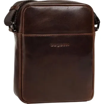 Pánská kožená malá taška přes rameno Bugatti Romano 49401502 hnědá, Bugatti