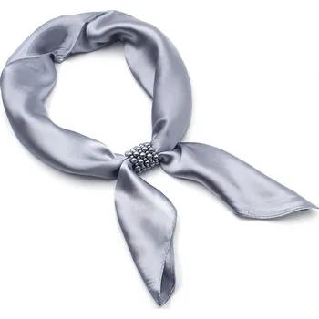 Šátek Magotex Šátek s bižuterií Letuška Light - šedý jednobarevný