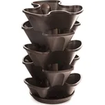 Kaskáda závěsná FELICIE 5 pater - Hnědá