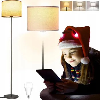 Stojací lampa STOJACÍ LAMPA SE 3 BARVAMI SVĚTLA BOHO DO OBÝVACÍHO POKOJE LOŽNICE KANCELÁŘE 156 CM