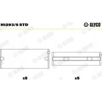 Blok motoru HLAVNÍ LOŽISKA GLYCO H12935 STD FIAT 1.6JTD 08-
