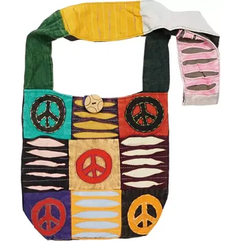 Taška přes rameno Patchwork 6 l bavlněná Peace 01
