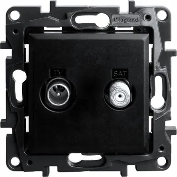 Elektrická zásuvka Anténní zásuvka nástěnná Legrand černá