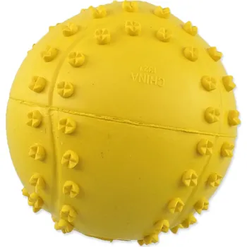 Hračka pro psa Hračka Dog Fantasy míček tenis s bodlinami pískací mix barev 6 cm