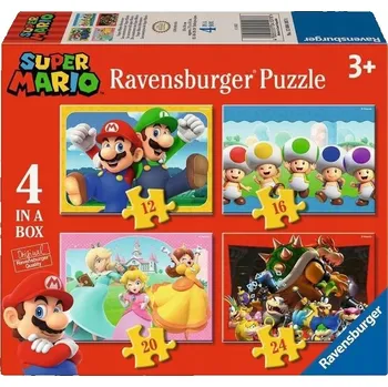 Puzzle Puzzle Ravensburger 12 dílků Puzzle 4v1. Super Mario