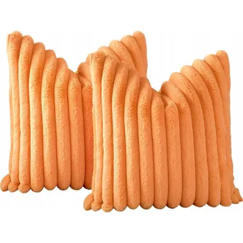 Povlak na polštářek Dekorativní povlaky na polštáře oranžové sametové 45x45cm módní odolné (2 kusy)