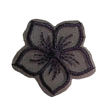 Krajková nášivka - černá elegance