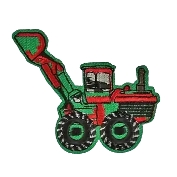 Nášivka nažehlovací zelený bagr