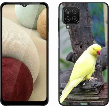 Pouzdro na mobilní telefon Gelový kryt mmCase na Samsung Galaxy M12 - papoušek alexandr žlutý