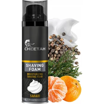 Cheetah Men Pěna na holení pro muže Hydratační Safari 250ml
