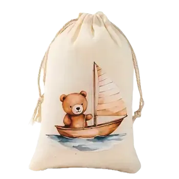 Sáček na potraviny Stahovací sáček - s medvídkem VI (10,0 x 14,0 cm)