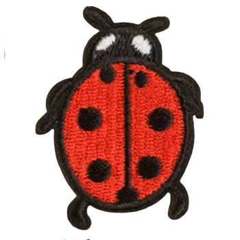 Nažehlovací nášivka - beruška (3,9 x 5,3 cm)