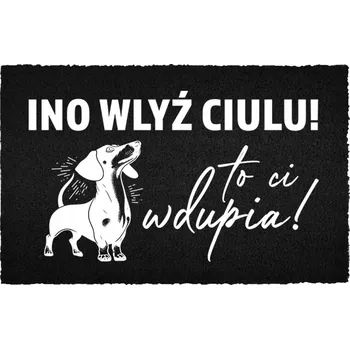 KOKOSOVÁ VSTUPNÍ ROHOŽKA ČERNÁ DO DOMU DÁREK INO WLYŹ CIULU 60X40