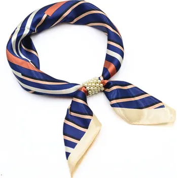 Šátek Magotex Šátek se sponkou Letuška Light - modrý s pruhy