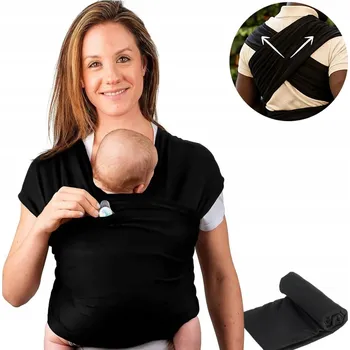 ŠÁTEK NA NOŠENÍ DĚTÍ NOSÍTKO LÁTKOVÝ ČERNÝ PRO RODIČE