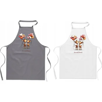 Kuchyňská zástěra Kuchyňská zástěra pro pár s personalizací - Dárek na Valentýna s vašimi jmény