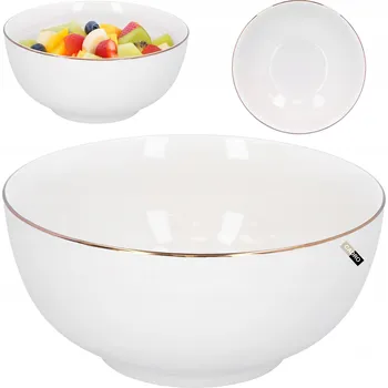 Salátová Mísa porcelánová bílá 19 cm miska na salát ovoce občerstvení 1,5 l