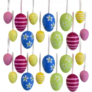 Velikonoční dekorace Velikonoční vajíčka v sáčku 24 ks, mix velikostí