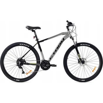 Horské kolo Horské kolo MTB Storm Shark 29 5.0 Pánské, rám 19 palců, kola 29", stříbrné