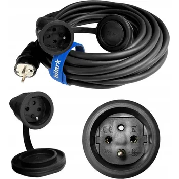 elektrický kabel Prodlužovací Kabel elektrický zahradní gumový H07RN-F 3x1,5 1 zásuvka 50m