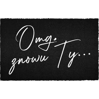 Rohožka KOKOSOVÁ VSTUPNÍ ROHOŽKA 40X60 CM - ČERNÁ DEKORACE, STYLOVÝ VZOR