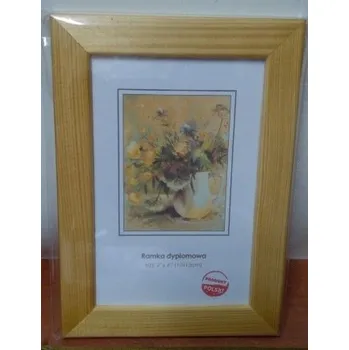 Obraz Rámeček na fotografie 10x15 rámečky borovice bílá s dřevěnou patkou A6 CADRO