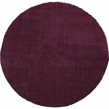 Koberec KOBEREC KULATÝ DO OBÝVACÍHO POKOJE LOŽNICE PROTISKLUZOVÝ fialový 120 cm