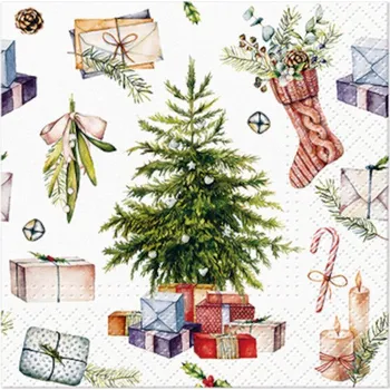 Papírový ubrousek PAW2 Ubrousky PAW Dekor C (20ks) Christmas at Home