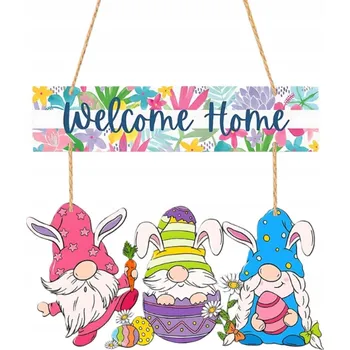 Obraz Velikonoční dřevěná závěska - mix