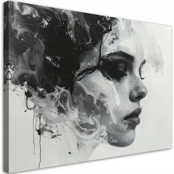 Obraz Moderní obraz na plátně canvas, Abstraktní portrét ženy 45x30
