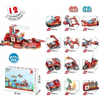 ostatní stavebnice 12-v-1 STAVEBNÍ STAVEBNICE DÁREK VOZIDLÁ SADA BLOKU DÁRKOVÁ SADA