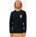 RIP CURL triko - Search Icon L/S Tee Black (90) velikost: M