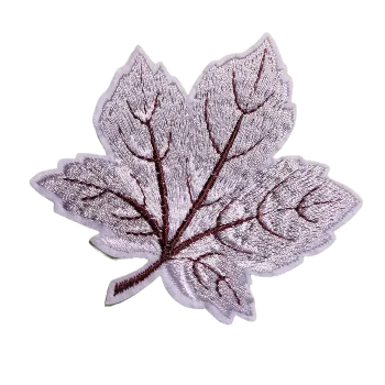 Nášivka nažehlovací list šedý