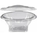 Miska (rPET) s víčkem kulatá průhledná 500ml [50 ks]