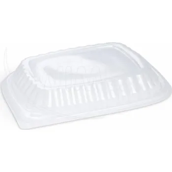 Krabička na výslužku Víčko (PP) ECONOMY průhledné pro menu mísu do mikrovlnky 78311 [100 ks]