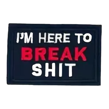 Nažehlovací nášivka - I´M HERE ... (7,0 x 4,0 cm)