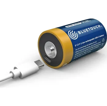 Článková baterie USB-C nabíjecí baterie BLUETOUCH; typ D