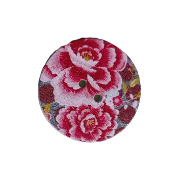 Knoflík Knoflík dřevěný "Rozkvetlé radosti"