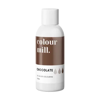 Potravinářské barvivo Olejová barva 100ml vysoce koncentrovaná čokoládová colour mill